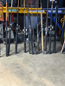 Fishing rods and reels bass rod’s reels and salt water