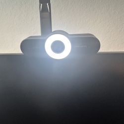 EMEET 1080P Webcam with Microphone - 60FPS Streaming Camera with Light, 3 Level Lights, 2 Noise-Cancelling Mics, C970L Computer Camera with Privacy Mo