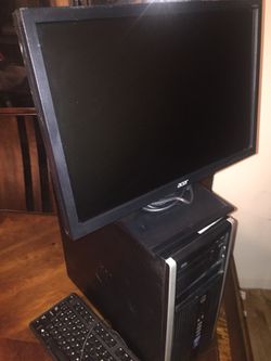 HP desktop computer with 19” monitor
