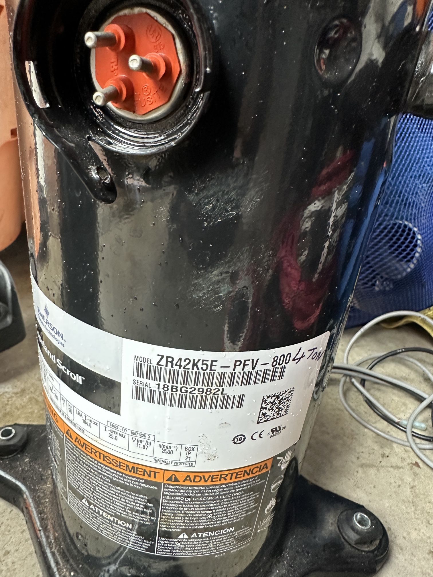 3.5 Ton R22 Compressor (2018)