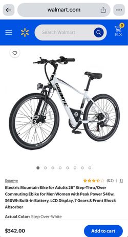 New! Electric *price firm* Soumye Mountain Bike for Adults 26" Over Commuting Ebike