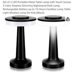 Portable Rechargeable Cordless Touch Lights. 