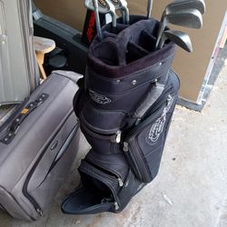 Ping Golf Club Set Of Irons With Ping Golf Club Bag 