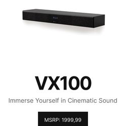 Valencia VX100 Bluetooth Soundbar (retails $2,000)