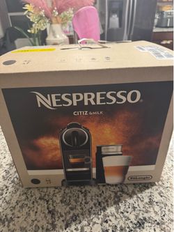 Nespresso CitiZ Coffee And Espresso Machine By De'Longhi With Milk Frother, Black, 9.3 X 14.6 X 10.9 Inches