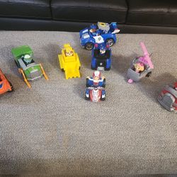 Paw Patrol Toys7 Paw Patrol Vehicles With Characters. Includes 2 Chase Cars. 