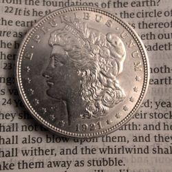 1921 Morgan Silver Dollar – Mint Mark (Philadelphia) – Excellent Condition – Original Patina
