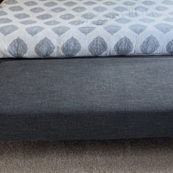 Dark Grey Large Ottoman