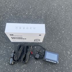 Front and Rear 4K/1080P Dash Camera with 32GB SD Card