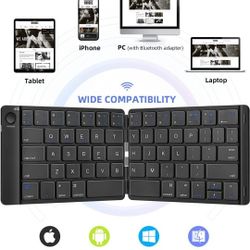 Multi-Device Bluetooth Folding Keyboard