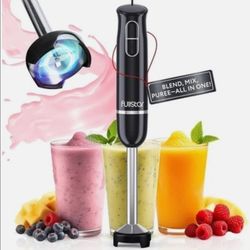 Immersion Blender, 300W Handheld Electric Hand Mixer, Smoothie Blend