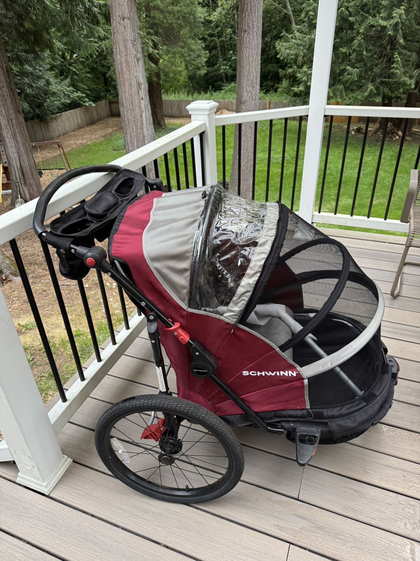 Schwinn bike trailer double seat