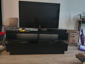 Black tv console