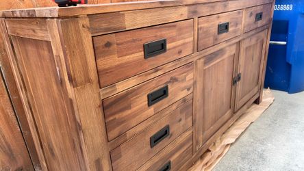 Really nice used multiwood color credenza