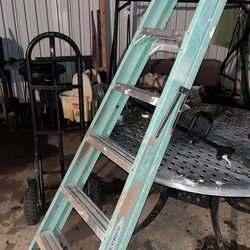 Green ladder useful tool