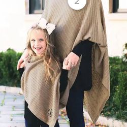 Mommy And Me Poncho Set