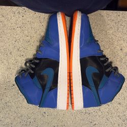 Air Jordan 1 Mid Size 6 Youth(Racer Blue/Green Abyss-Black)