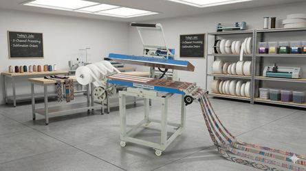 HY-10025-MW 10x40 Inch Manual Webbing Heat Press Machine, Ribbon Heat Transfer Machine, Ribbon Heat Press Machine, Sublimation Transfer Machine