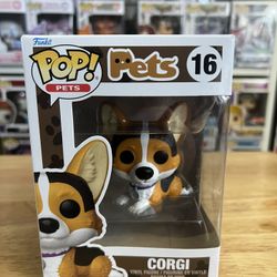 NEW IN HAND Corgi Funko Pop #16 Pets Vinyl Figurine Dogs Prembroke Welsh Animal