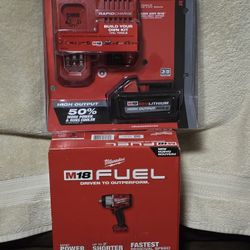 Milwaukee
M18 FUEL 18V Lithium-Ion Brushless Cordless 1/2 in. Impact Wrench w/Friction Ring Kit w/One 8.0  Battery