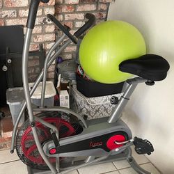 Air resistance exercise bike. 