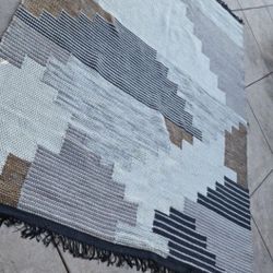 West Elm Rug With Rug Pad