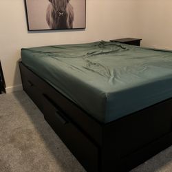Queen Bed Frame With Storage