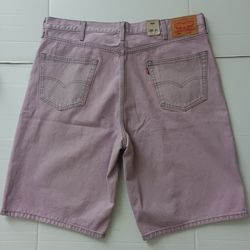 Levi's 469 Loose 12" Men's Pink Jean Shorts Size 40 and 44