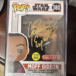 Signed Moff Gideon Funko Pop