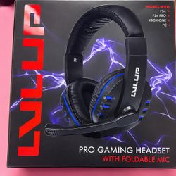 LVLUP Pro Gaming Headset with Foldable Mic
