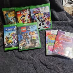 Xbox 1  With  5 Kids Games And Controller 