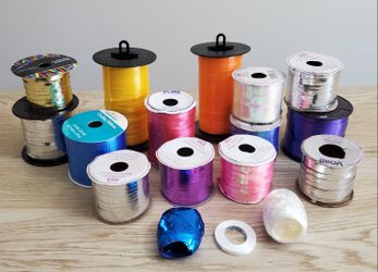 NEW/Used (15+)ct Assorted Bundle of Balloon/Gift Curling Ribbon