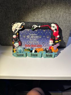 Nightmare Before Christmas Haunted Mansion Holiday Photo Frame