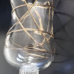 Partylite Calypso Gold Peglite P0513 , Calypso Gold Collection Partylite Mini globe , Retired Partylite