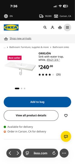 IKEA vanity