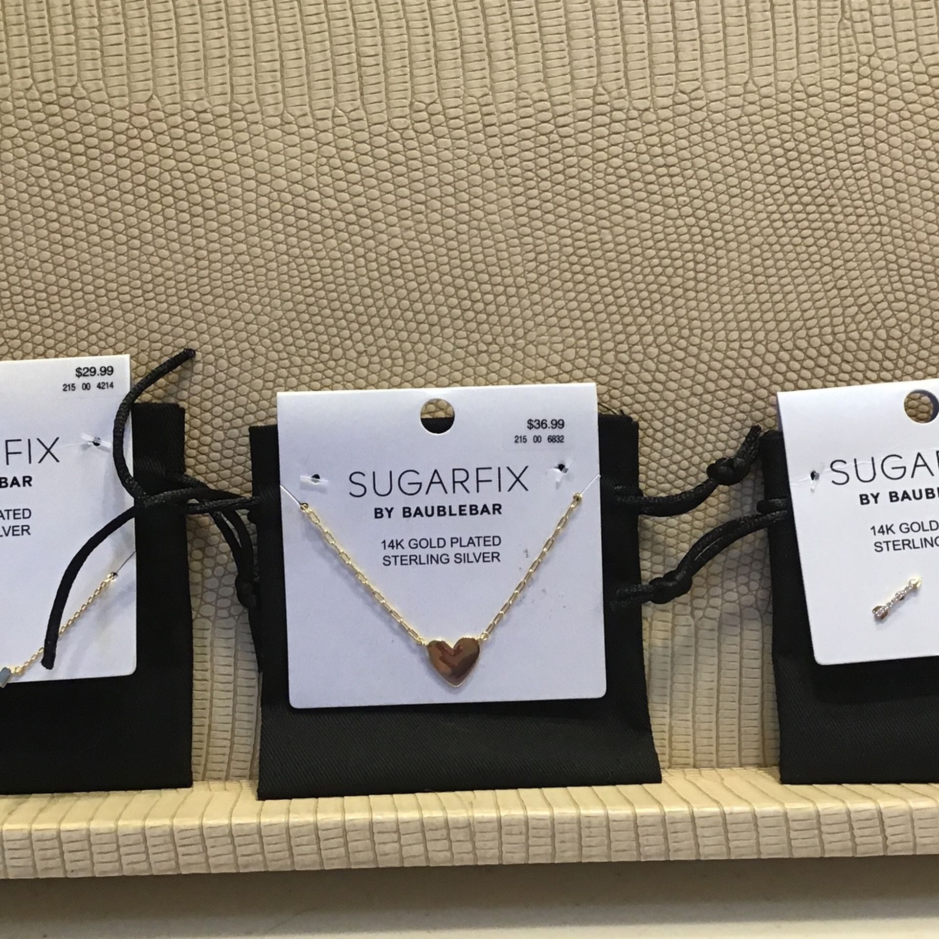 Jewelry Bundle Of Three (Heart Necklace, Heart Anklet, Arrow Earrings)