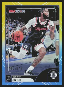 Derrick Jones Jr. 2025 NBA Hoops Blue And Yellow Rainbow 092/275