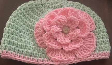 Adult Hat Crocheted Handmade