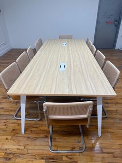 Conference table and chairs