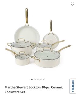 Martha Stewart lockton in 10 piece ceramic cookware set
