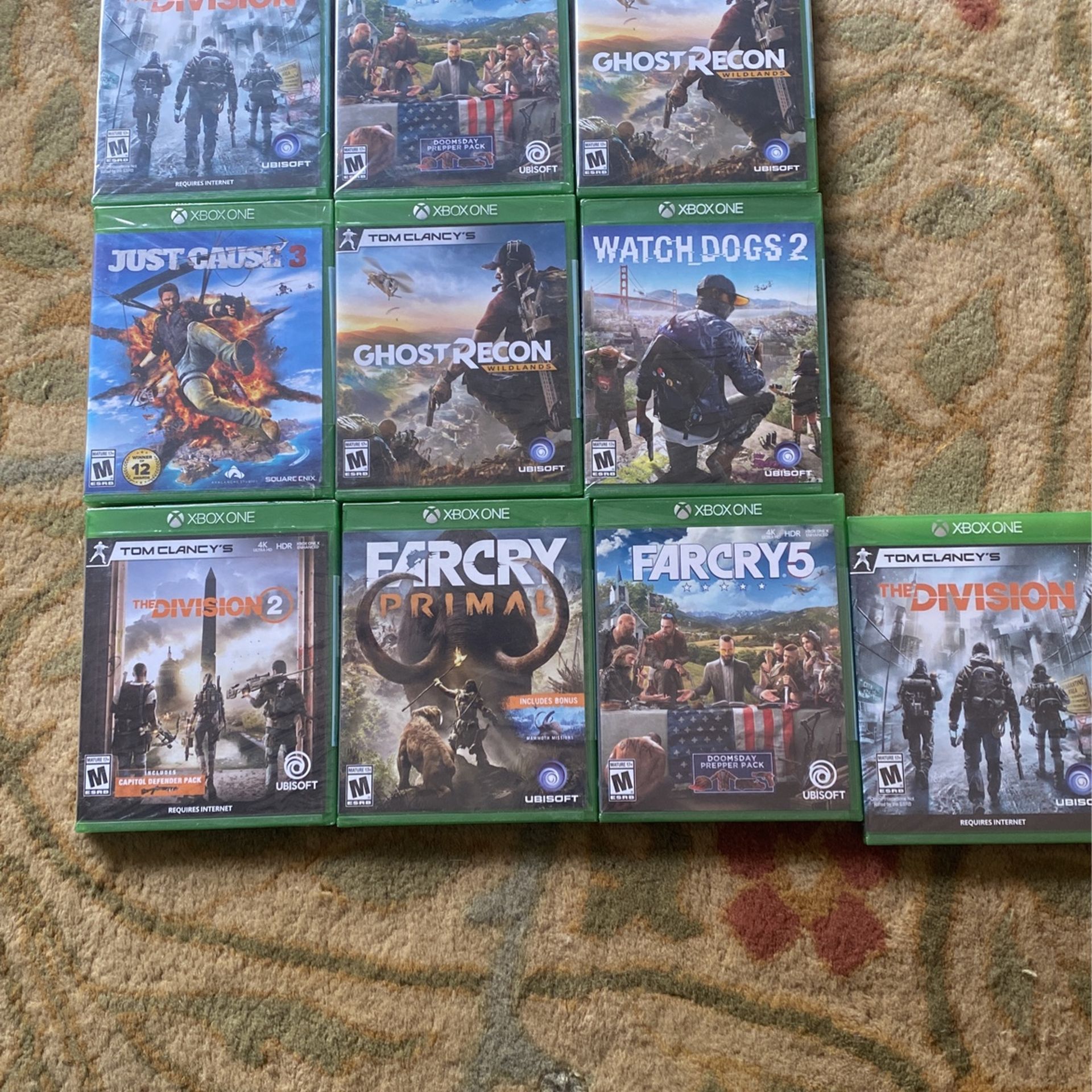 10 XBOX ONE Games  For 100 All New....,