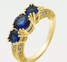 Cultured Blue Sapphire To G Size 8