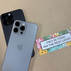 Apple IPhone 15 Pro Max 5G - Only $5 Today Pay The Rest Later! 
