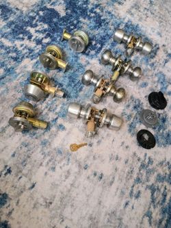 Door knobs and deadbolts