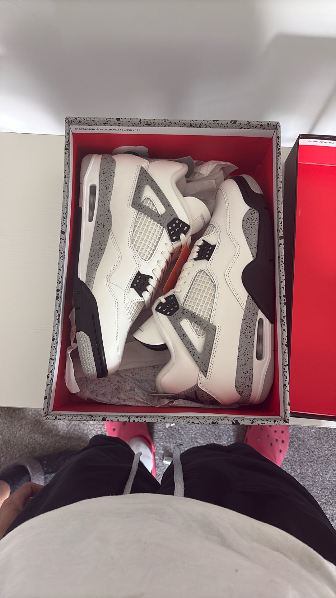 Jordan 4 white Cement 2025, Size 10