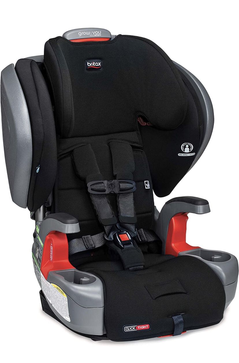 *Brand New* Britax Grow with You ClickTight Plus Harness-2-Booster Car Seat, Jet Safewash Fabric