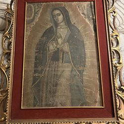 Colonial Mexican Painting Of The Virgin Mary