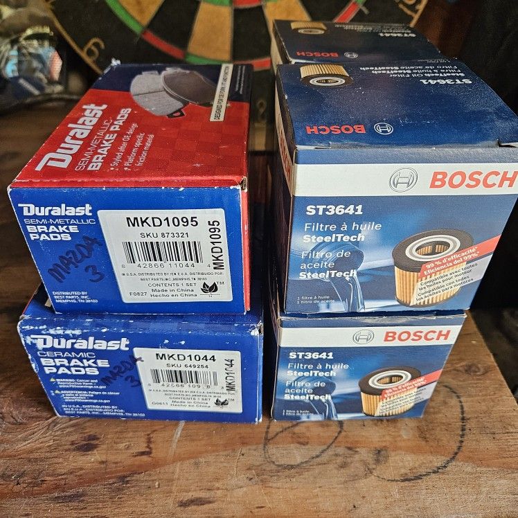 Oil Filter and Brake Pads -- Mazda 3