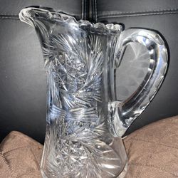 Brilliant Cut Glass Pitcher