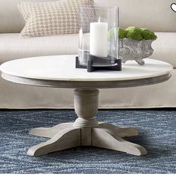 39” Pottery Barn Marble Coffee Table